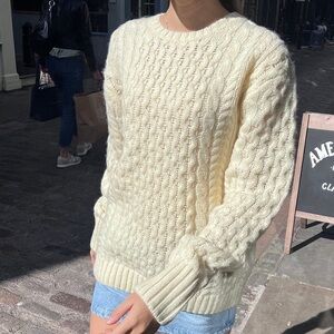 NWT Brandy Melville Winona white/cream wool sweater one size/OS